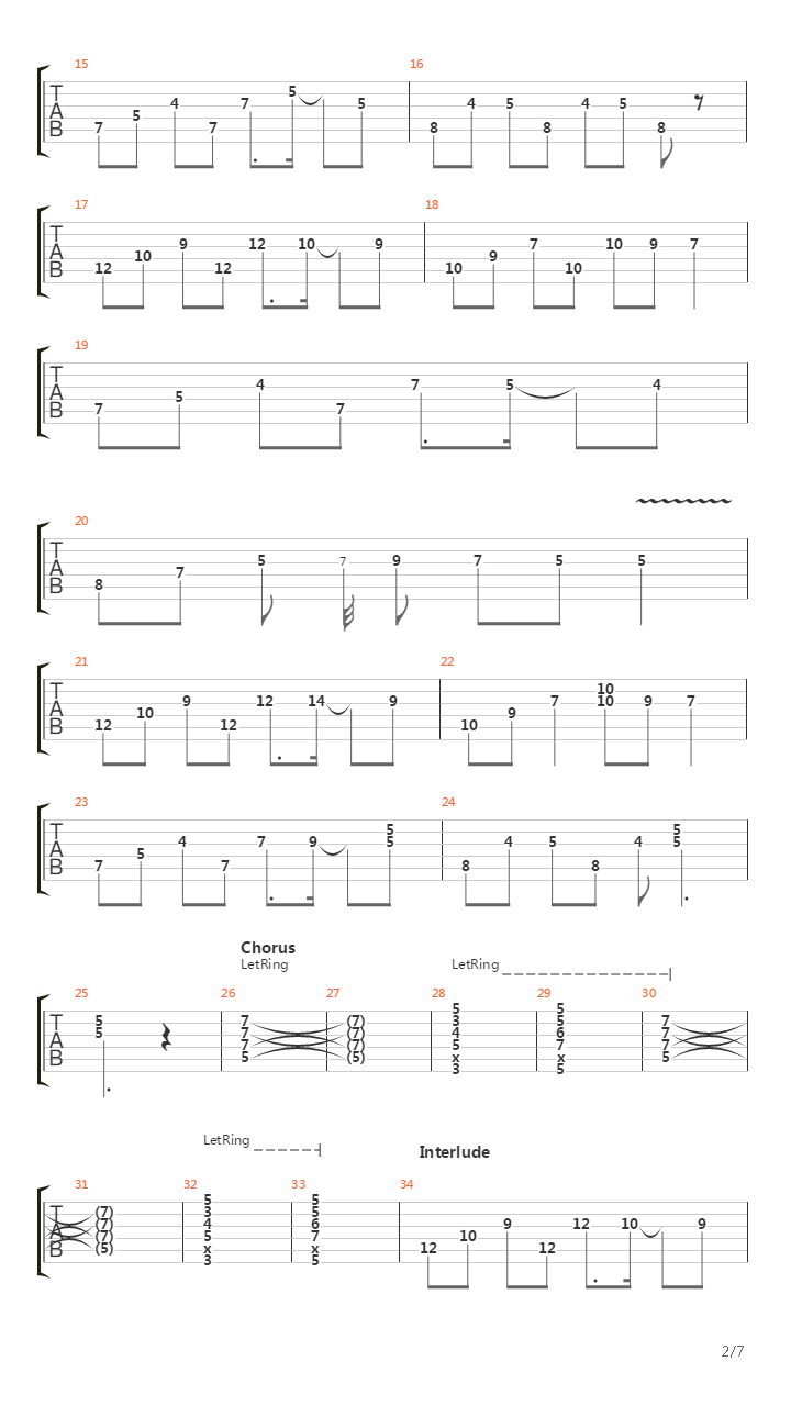 The Zephyr Song吉他谱