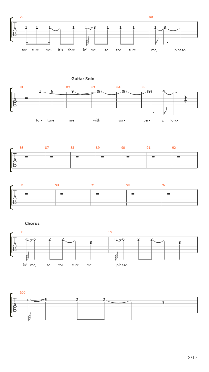 Torture Me吉他谱