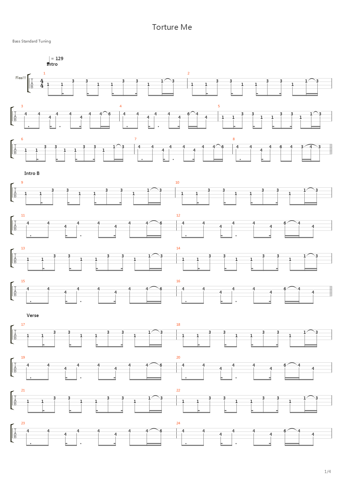 Torture Me吉他谱