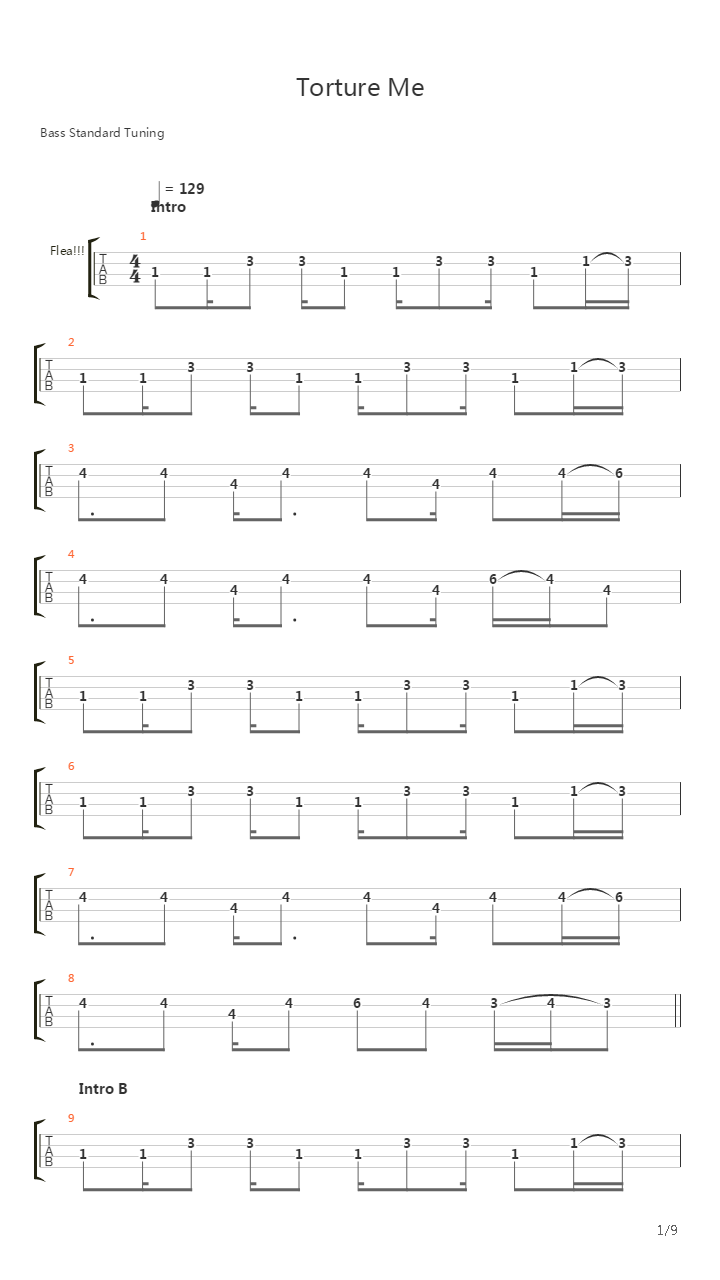 Torture Me吉他谱