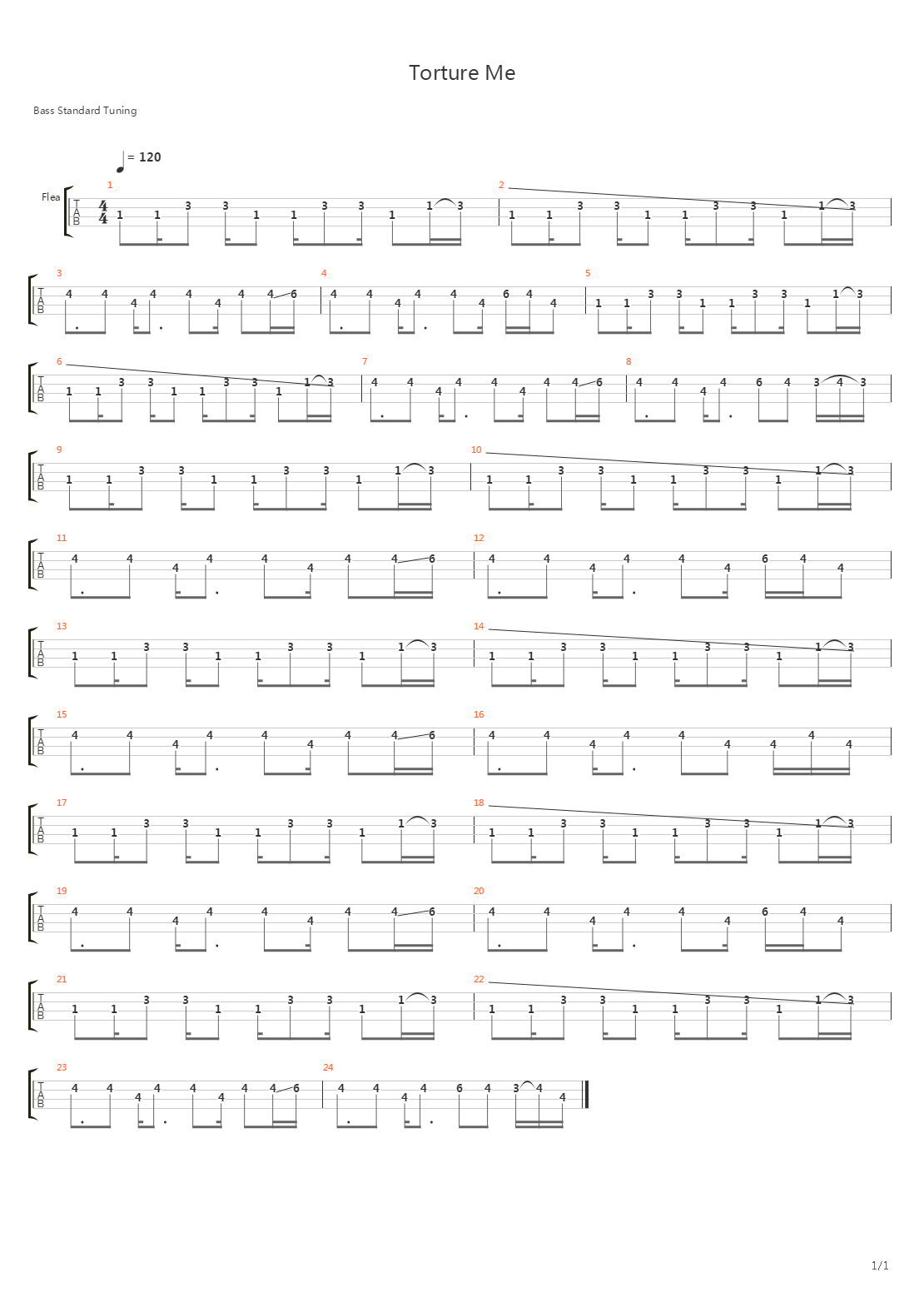 Torture Me吉他谱