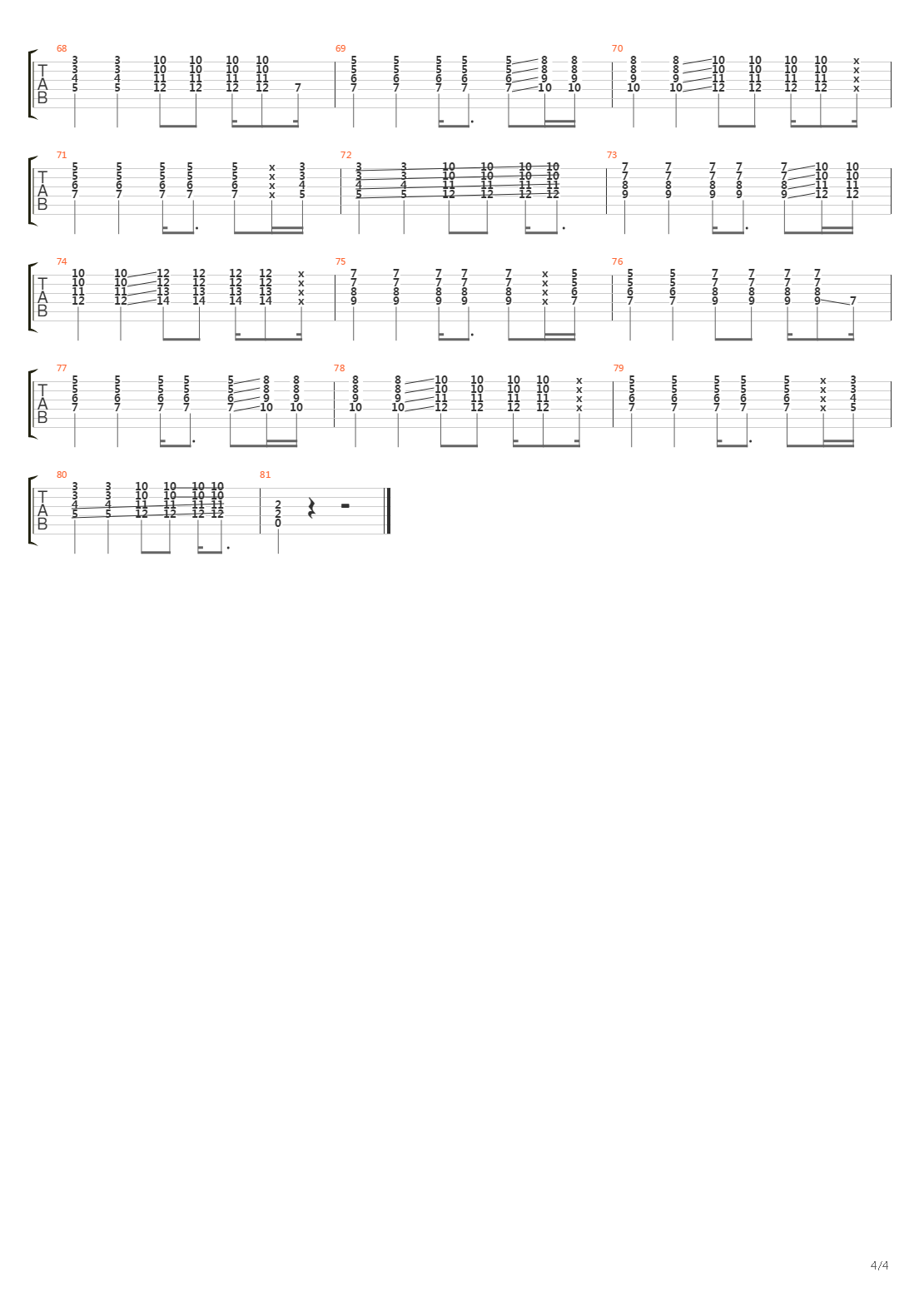 The Greeting Song吉他谱