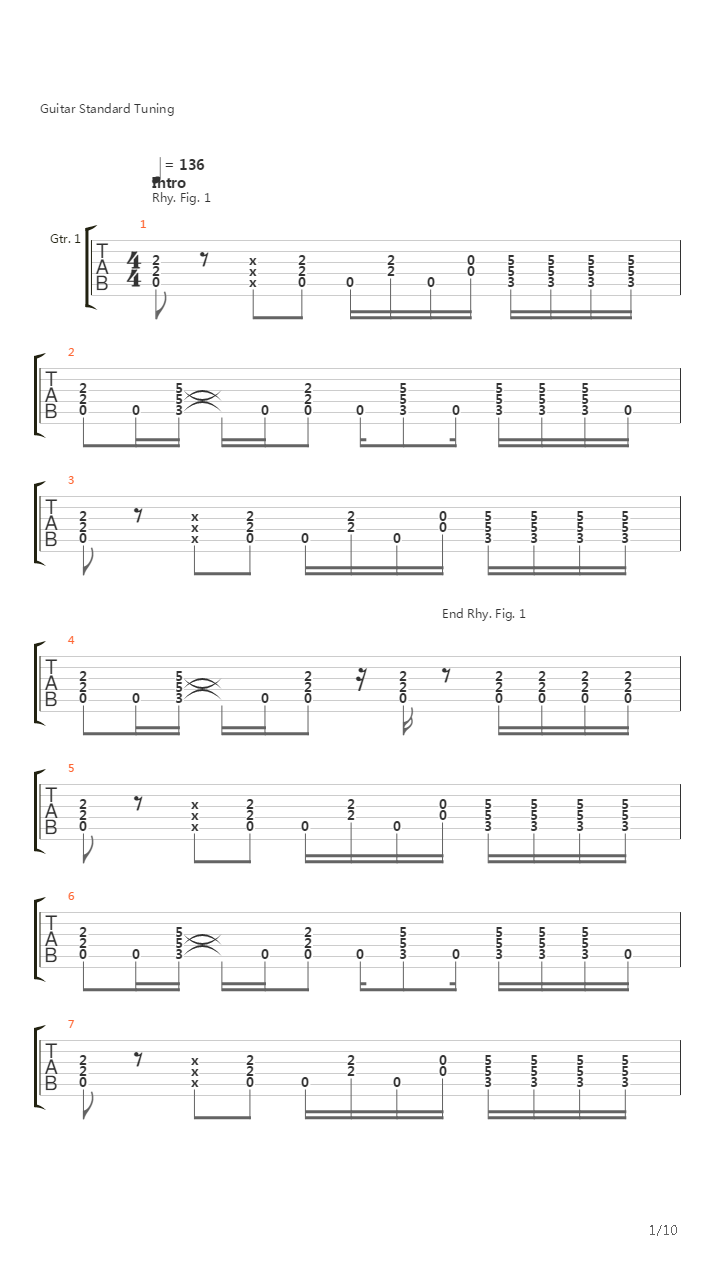 The Greeting Song吉他谱