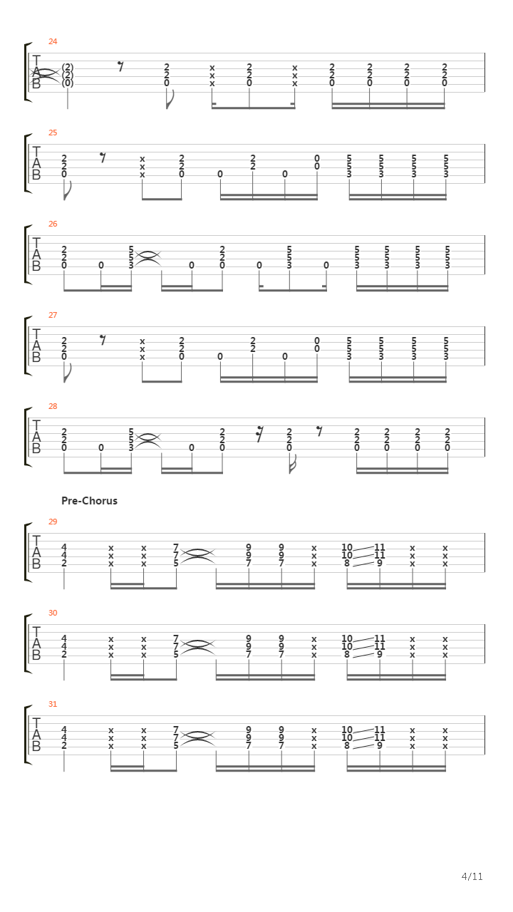 The Greeting Song吉他谱