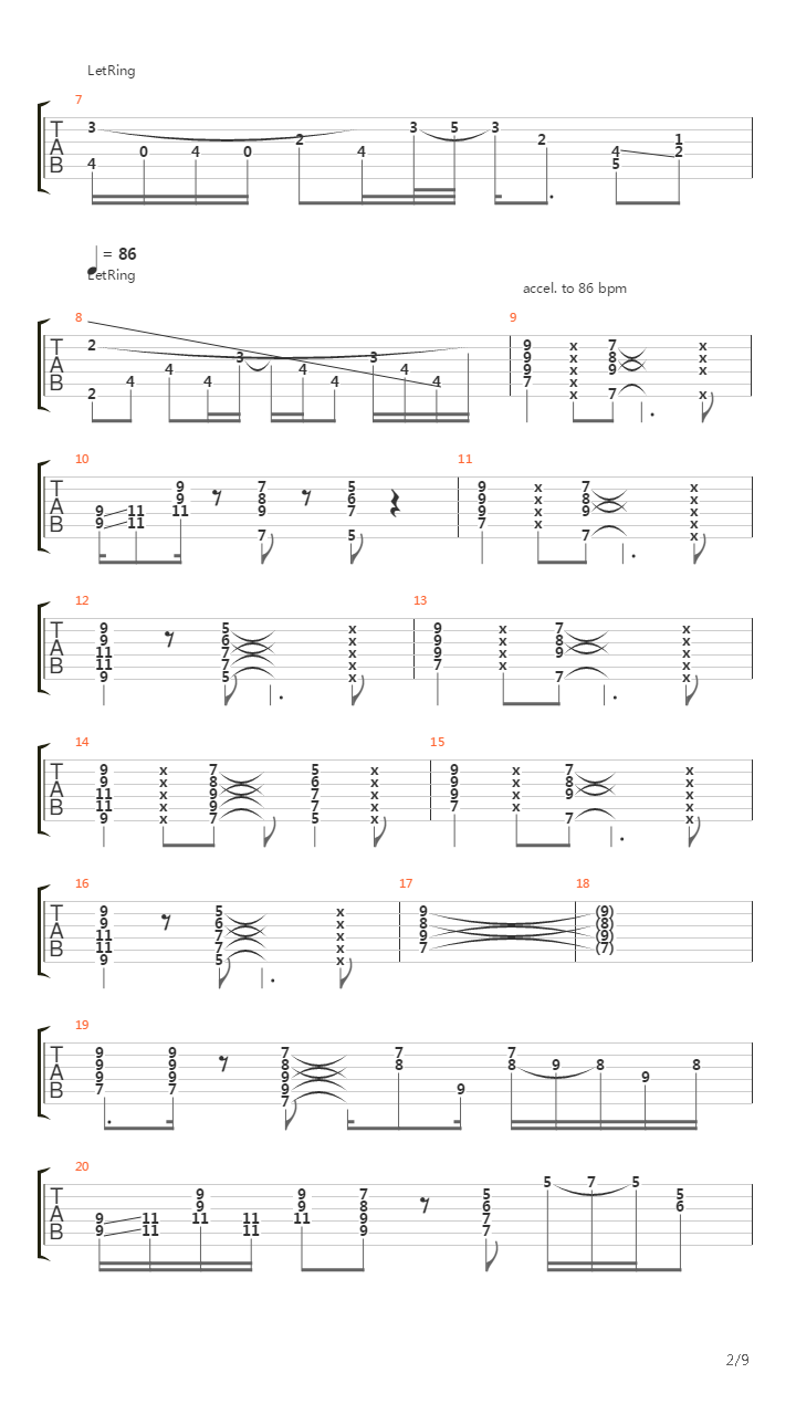 Under The Bridge吉他谱