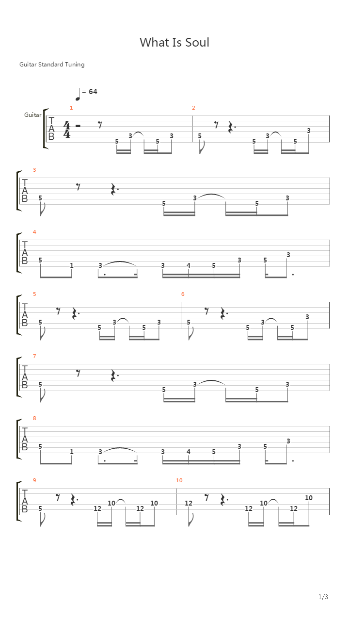 What Is Soul吉他谱