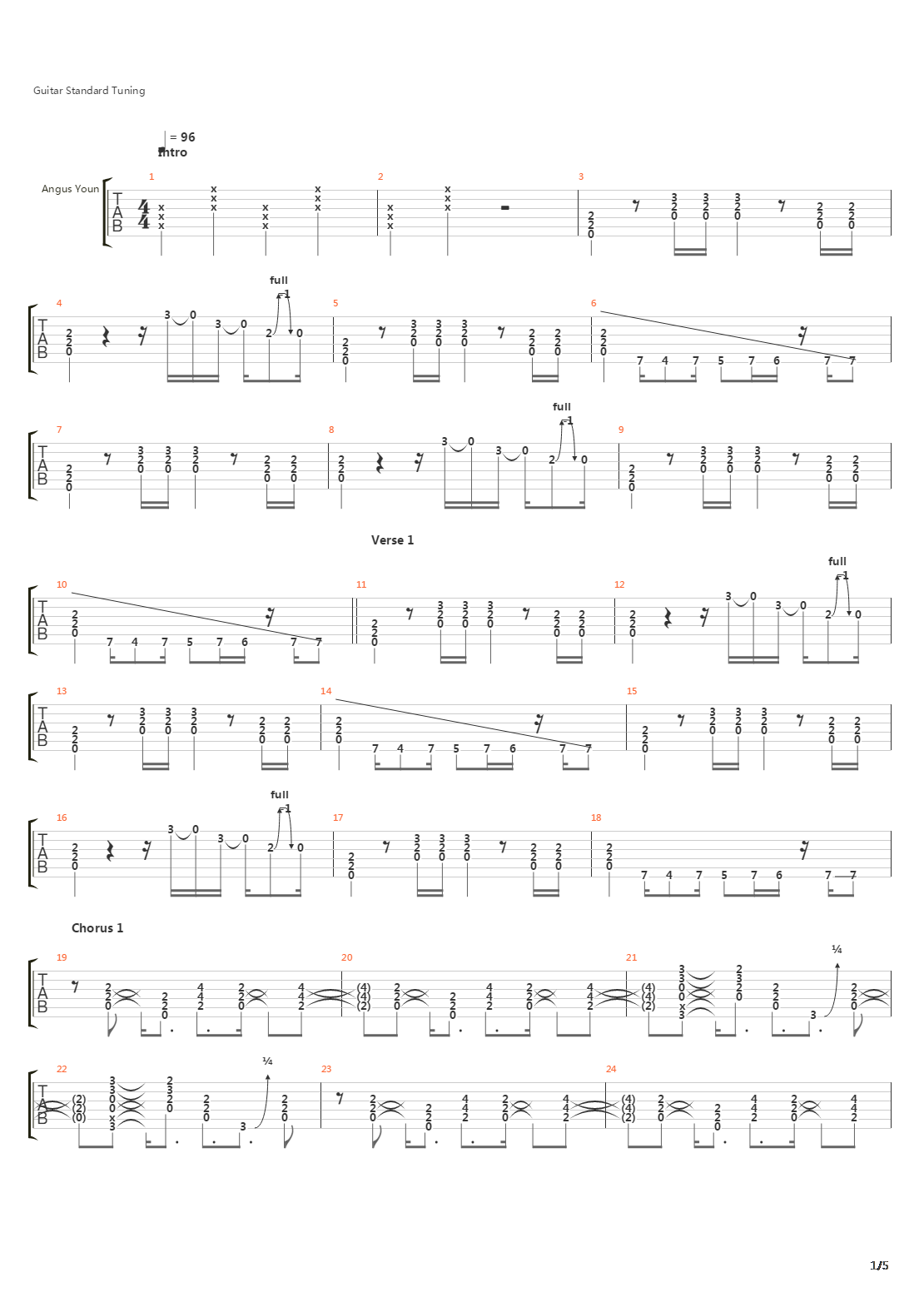 back in black吉他谱(gtp谱)_ac/dc(交流/直流;acdc)