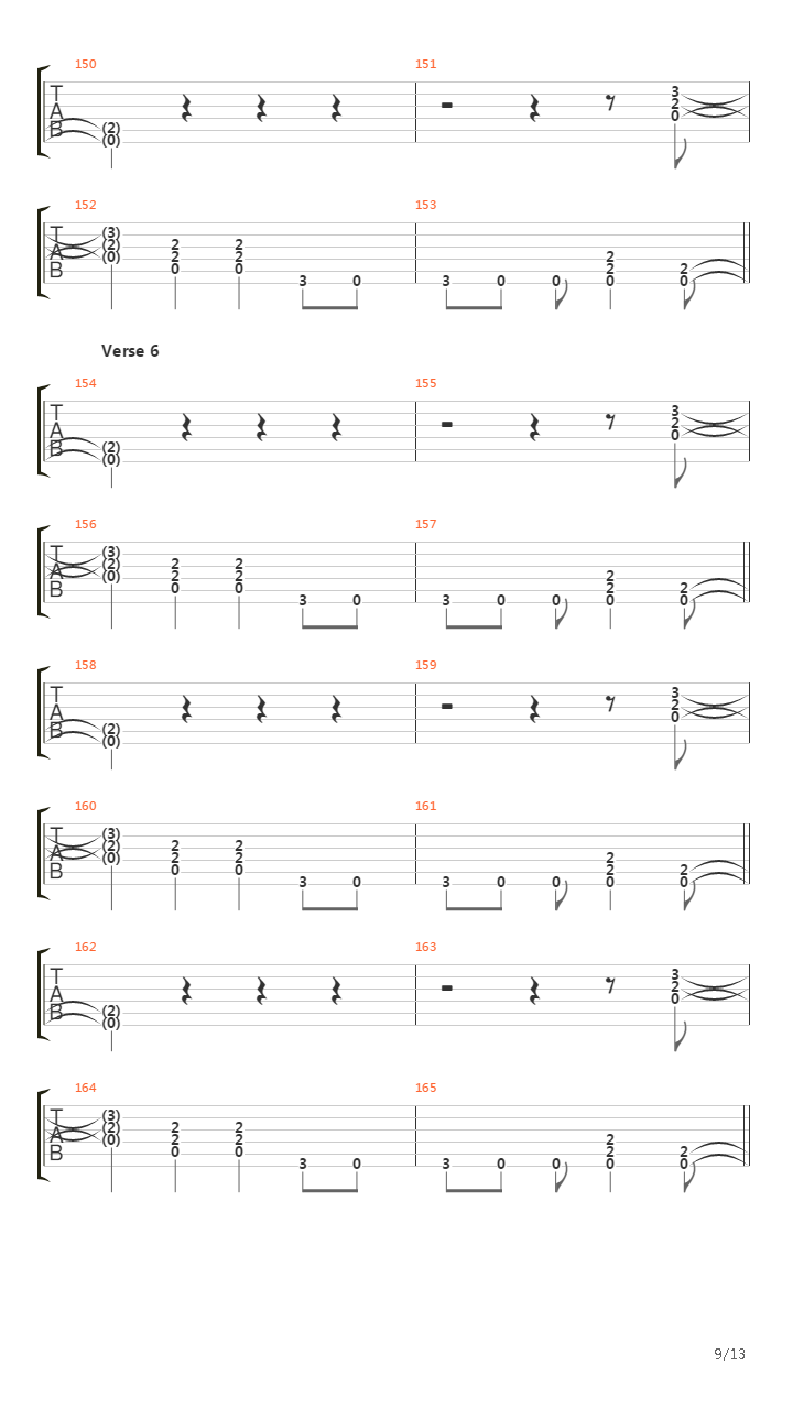 Beating Around The Bush吉他谱