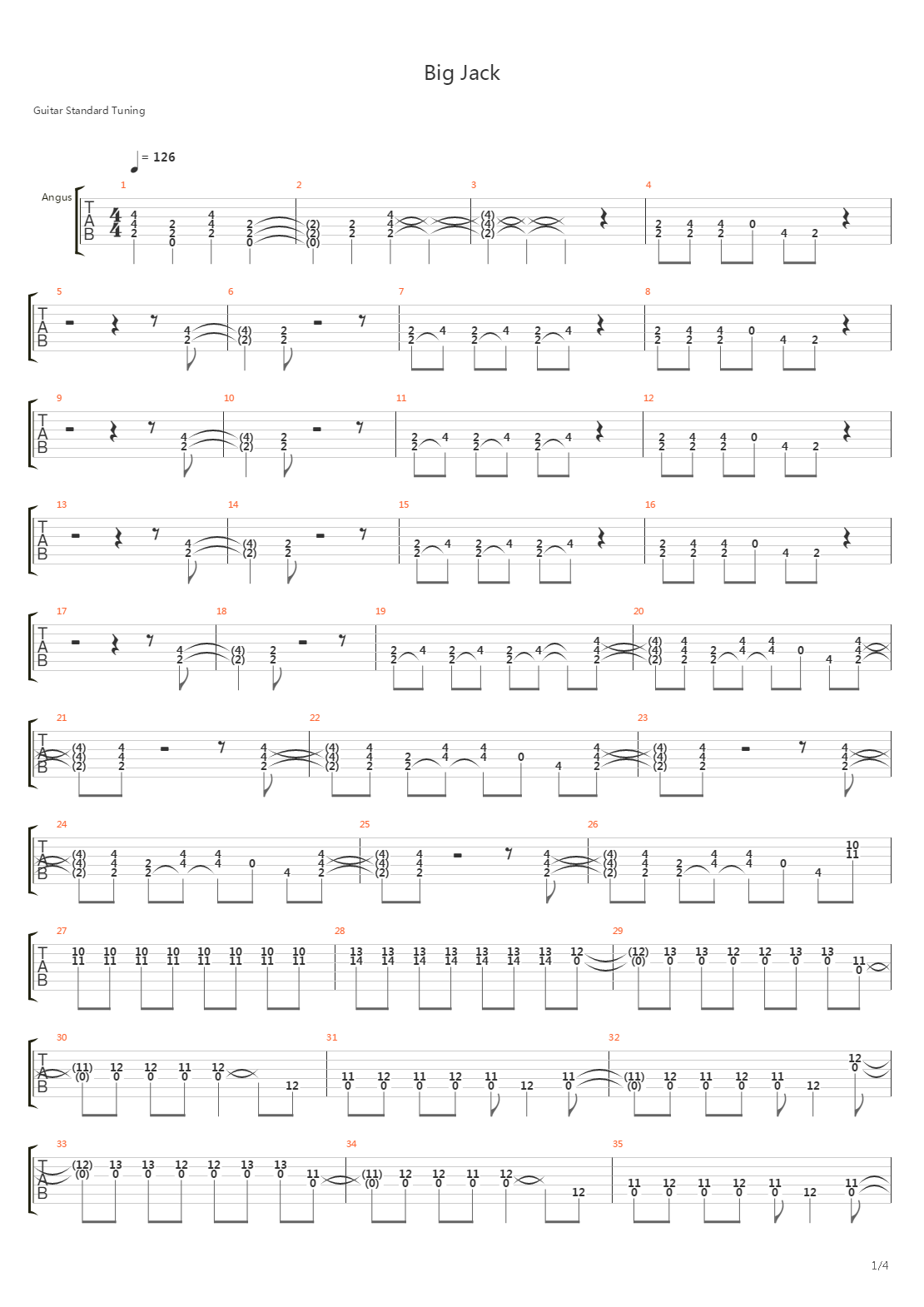Big Jack吉他谱