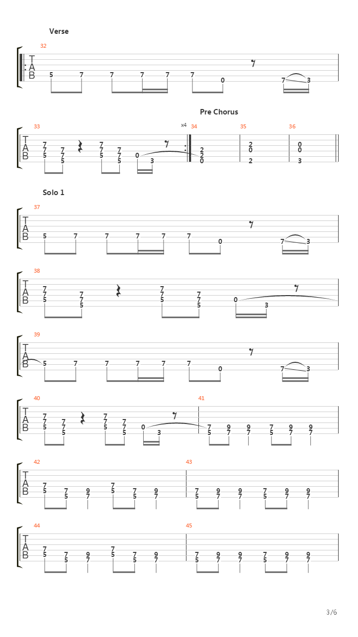 Down On The Borderline吉他谱