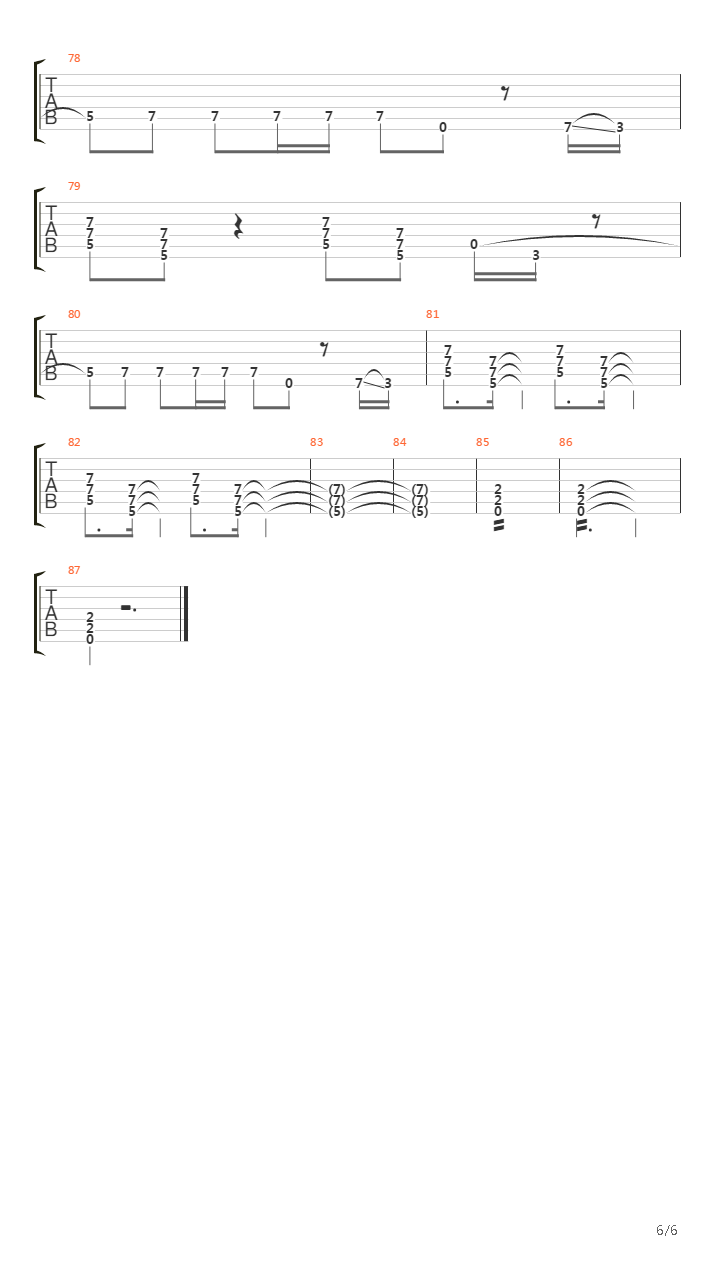 Down On The Borderline吉他谱