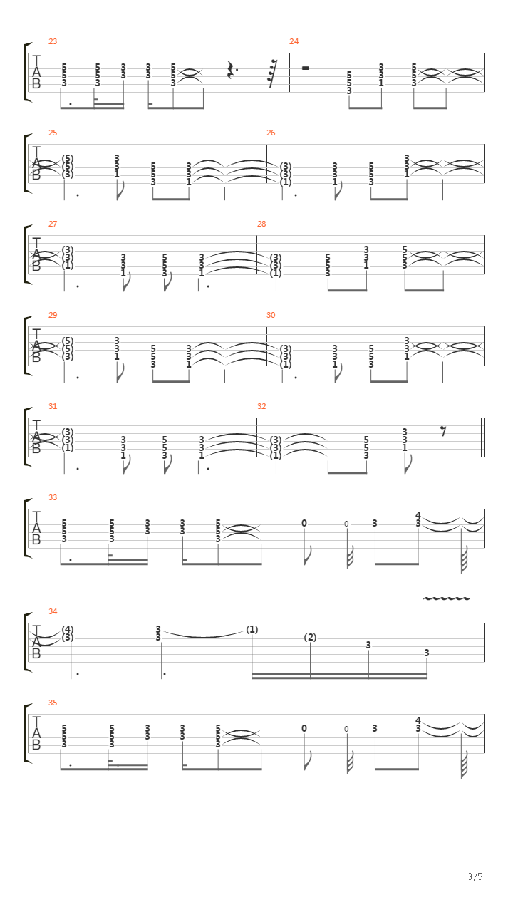 Dt吉他谱