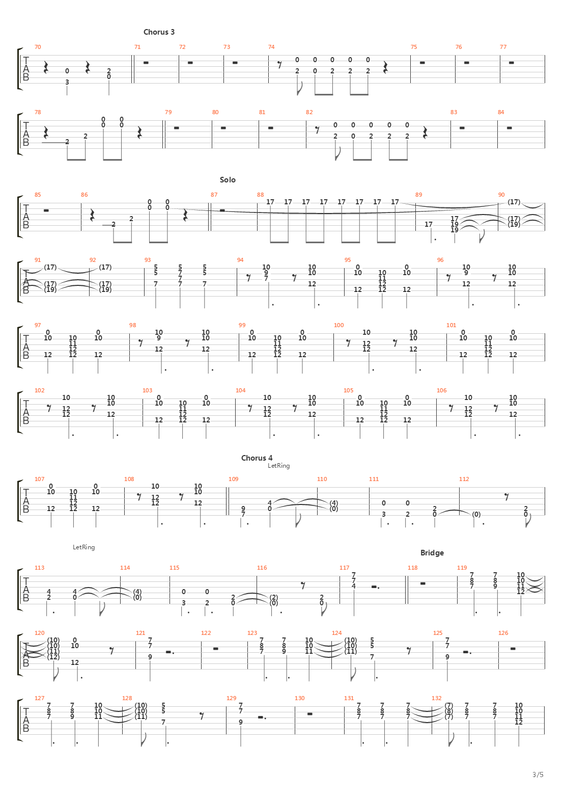 For Those About To Rock吉他谱