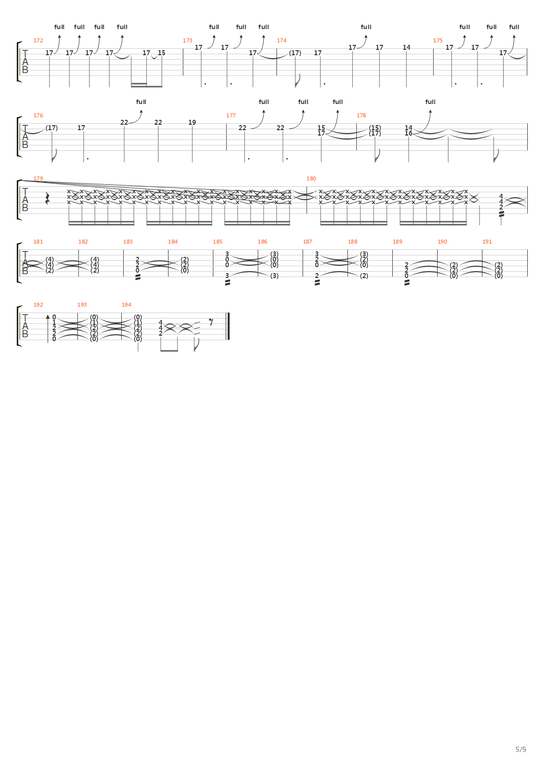 For Those About To Rock吉他谱