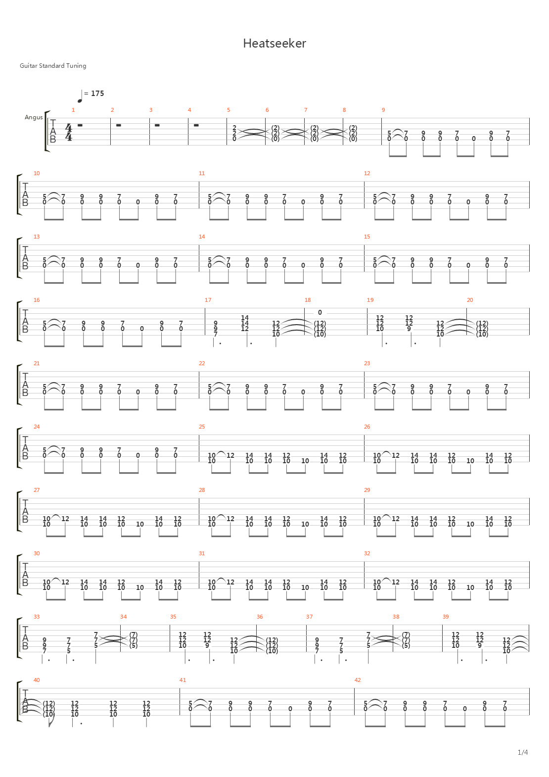 Heatseeker吉他谱