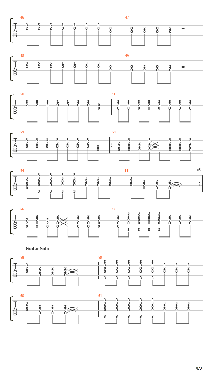 Rock N Roll Train吉他谱