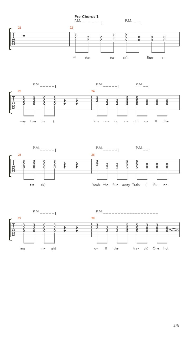 Rock N Roll Train吉他谱