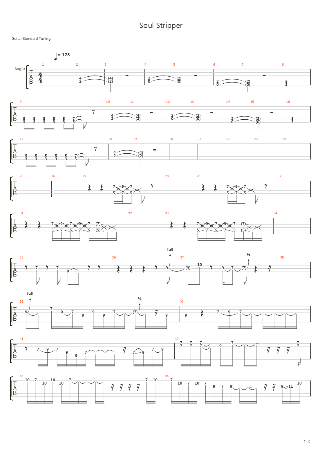 Soul Stripper吉他谱