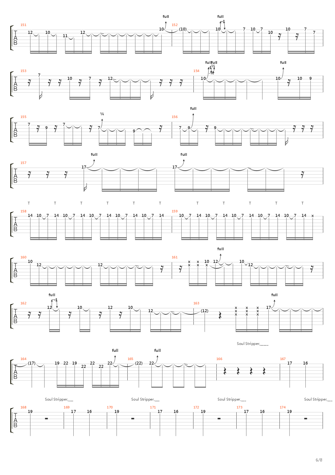 Soul Stripper吉他谱
