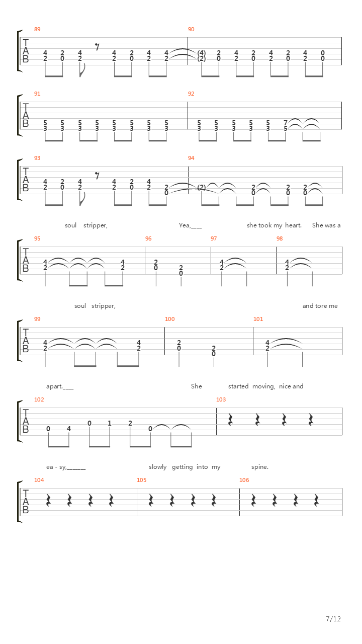 Soul Stripper吉他谱