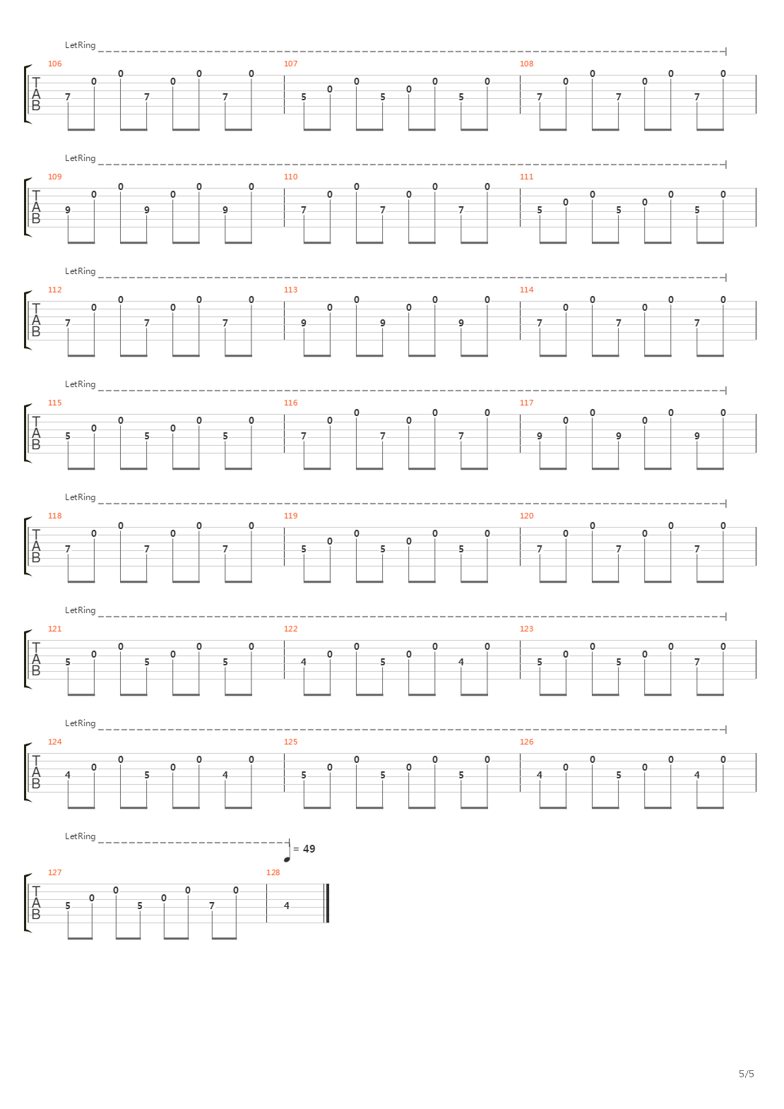 A Chain Of Flowers吉他谱