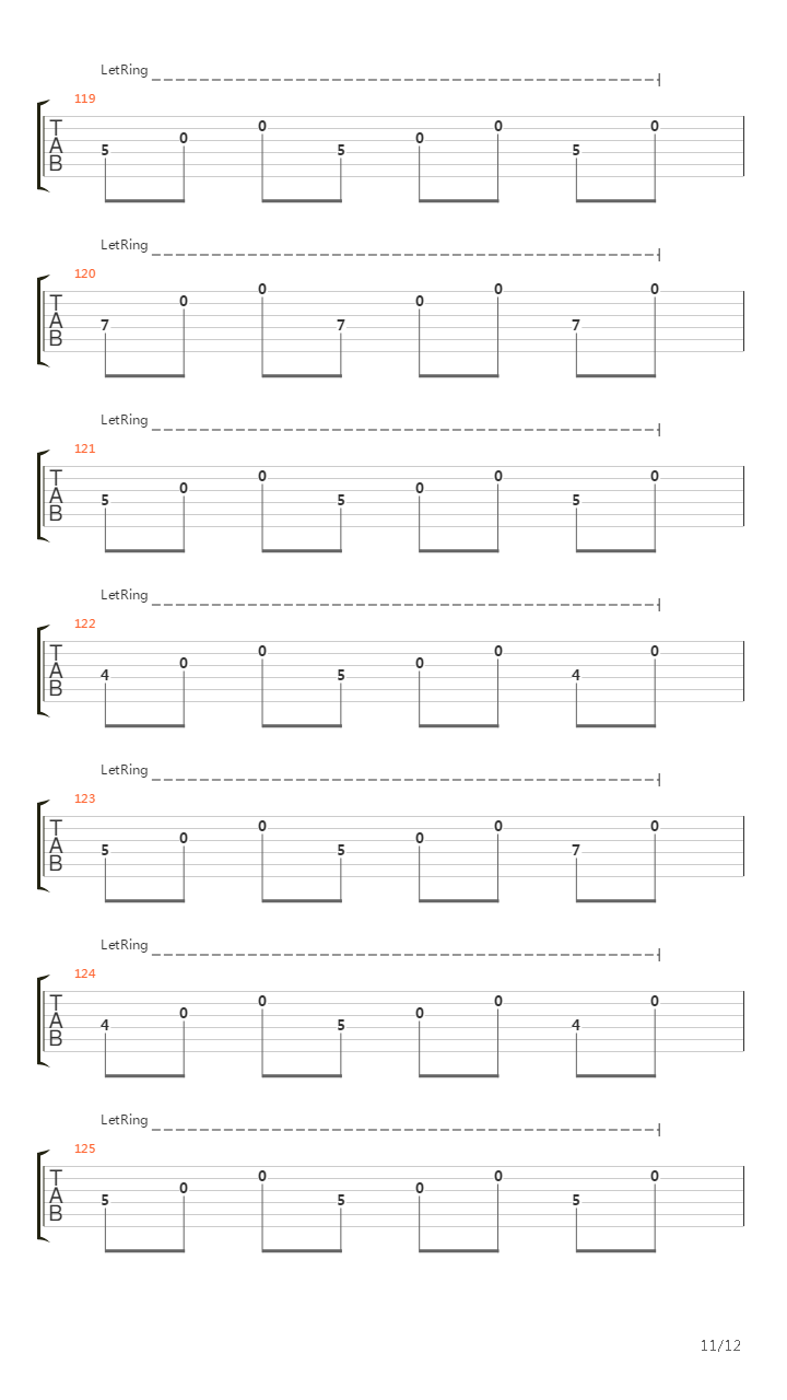 A Chain Of Flowers吉他谱