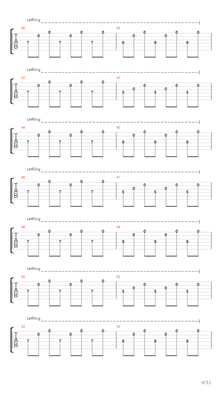 A Chain Of Flowers吉他谱