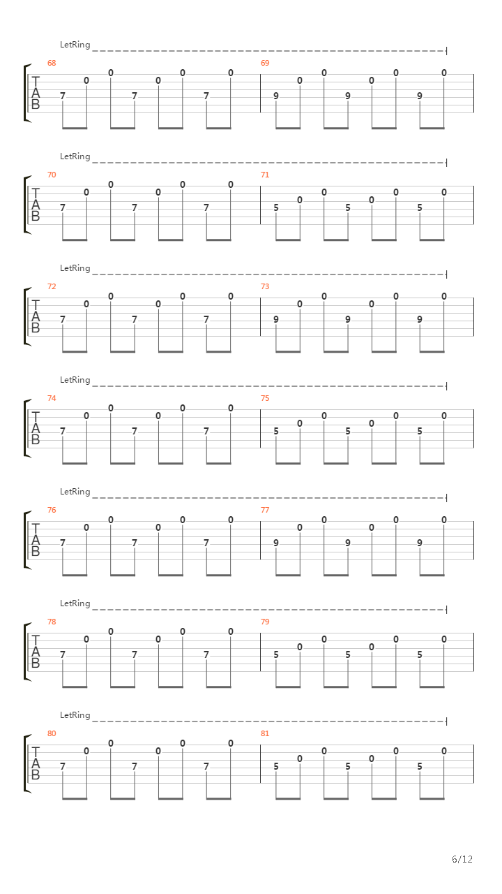 A Chain Of Flowers吉他谱