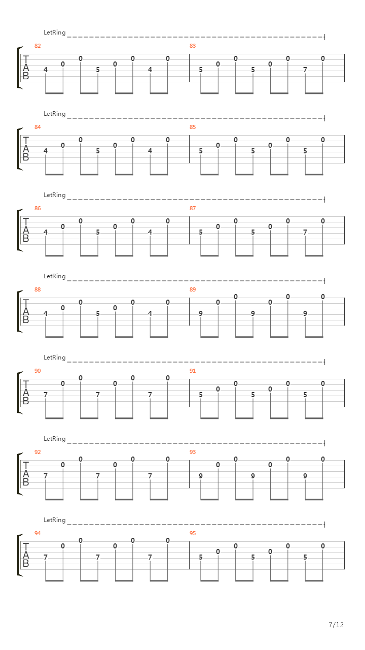 A Chain Of Flowers吉他谱