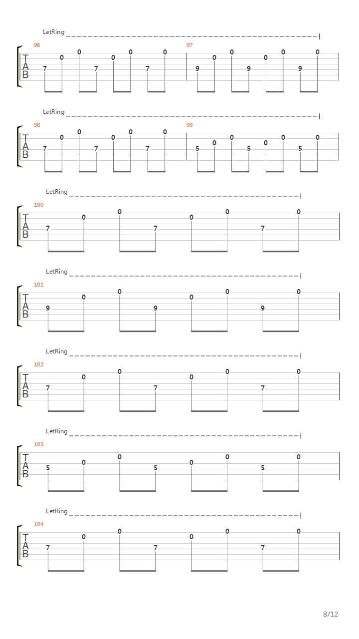 A Chain Of Flowers吉他谱