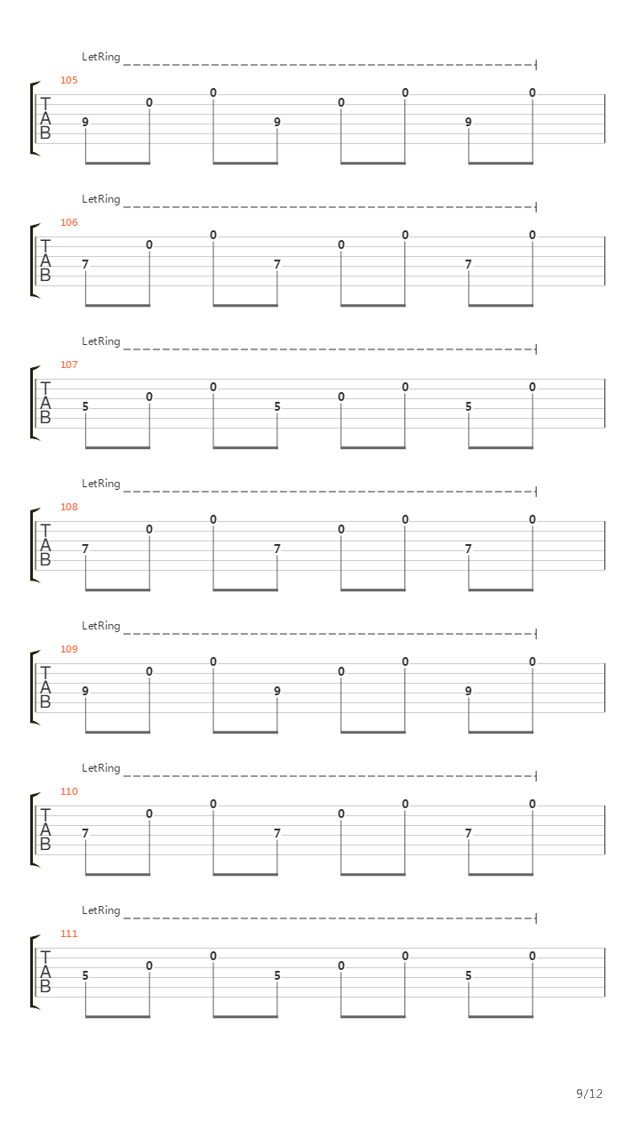 A Chain Of Flowers吉他谱