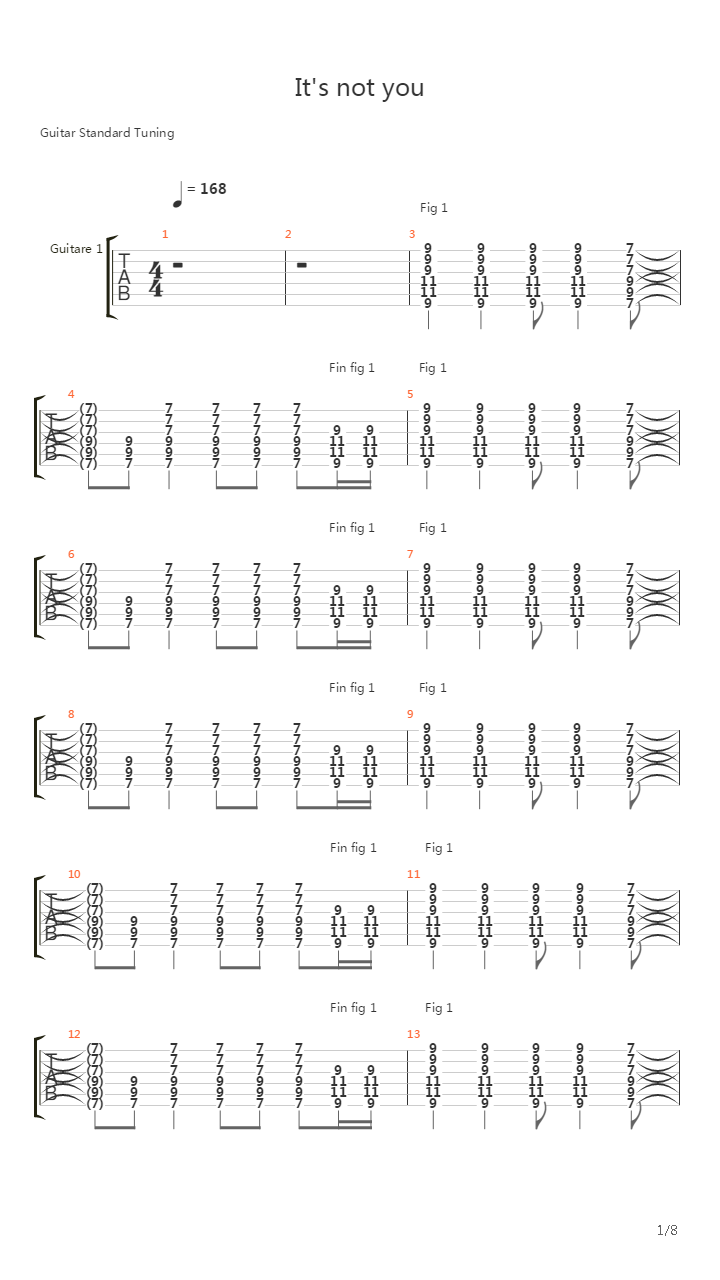Its Not You吉他谱