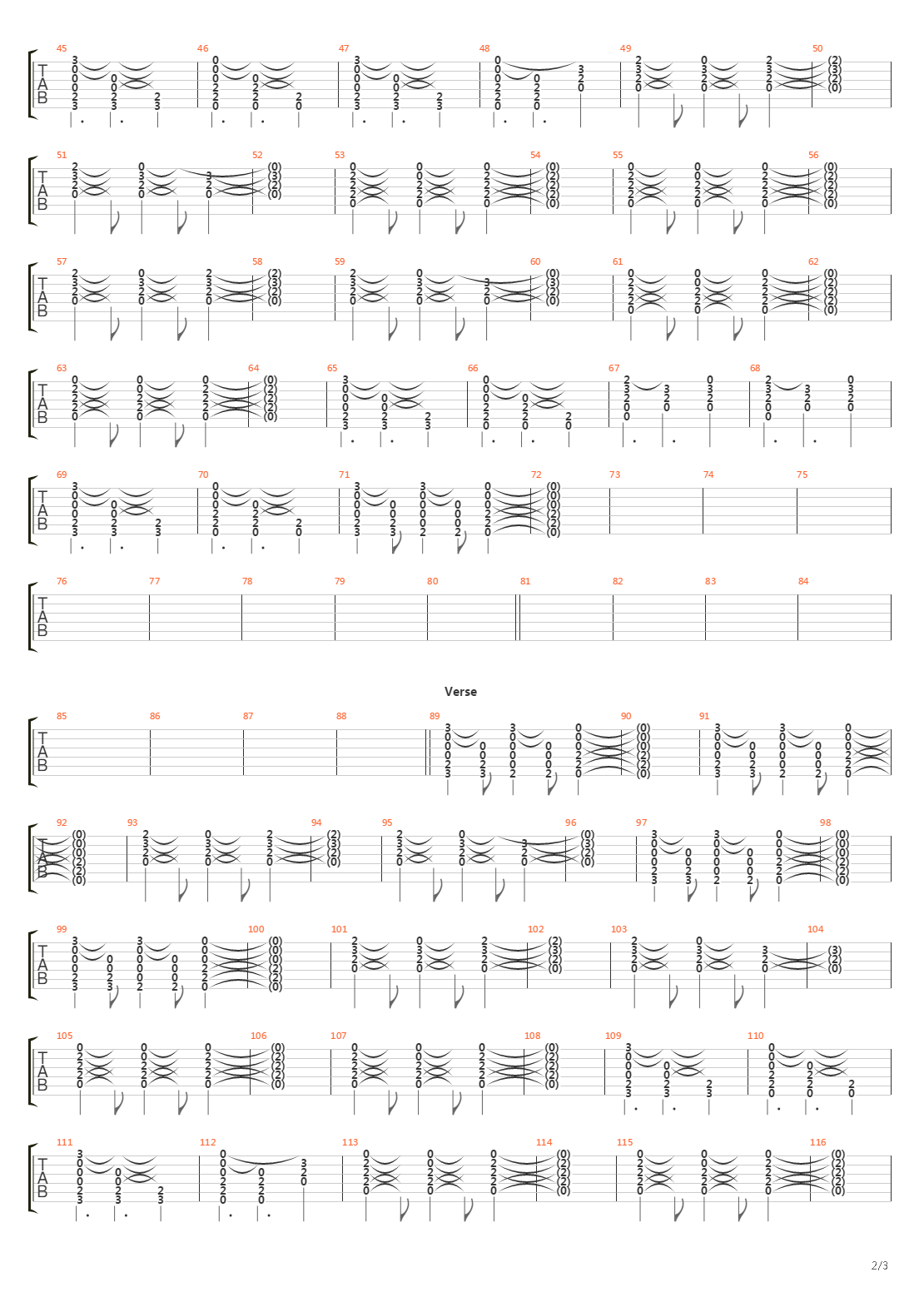 Push吉他谱