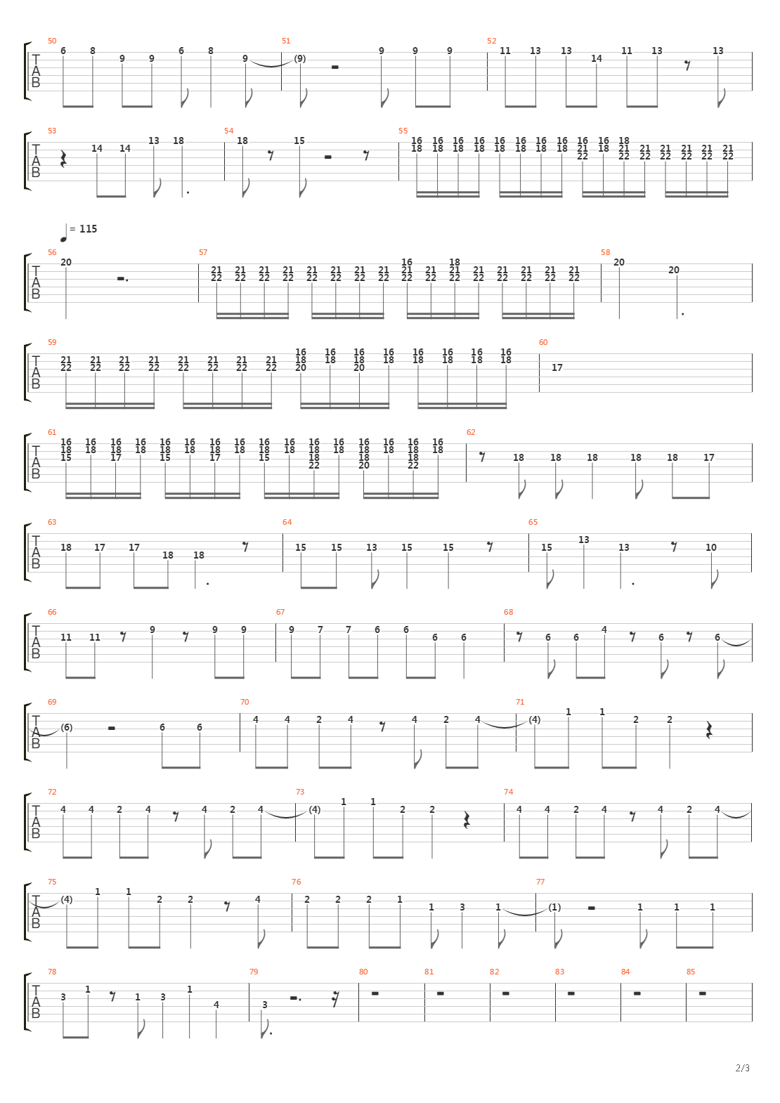 The 13th吉他谱