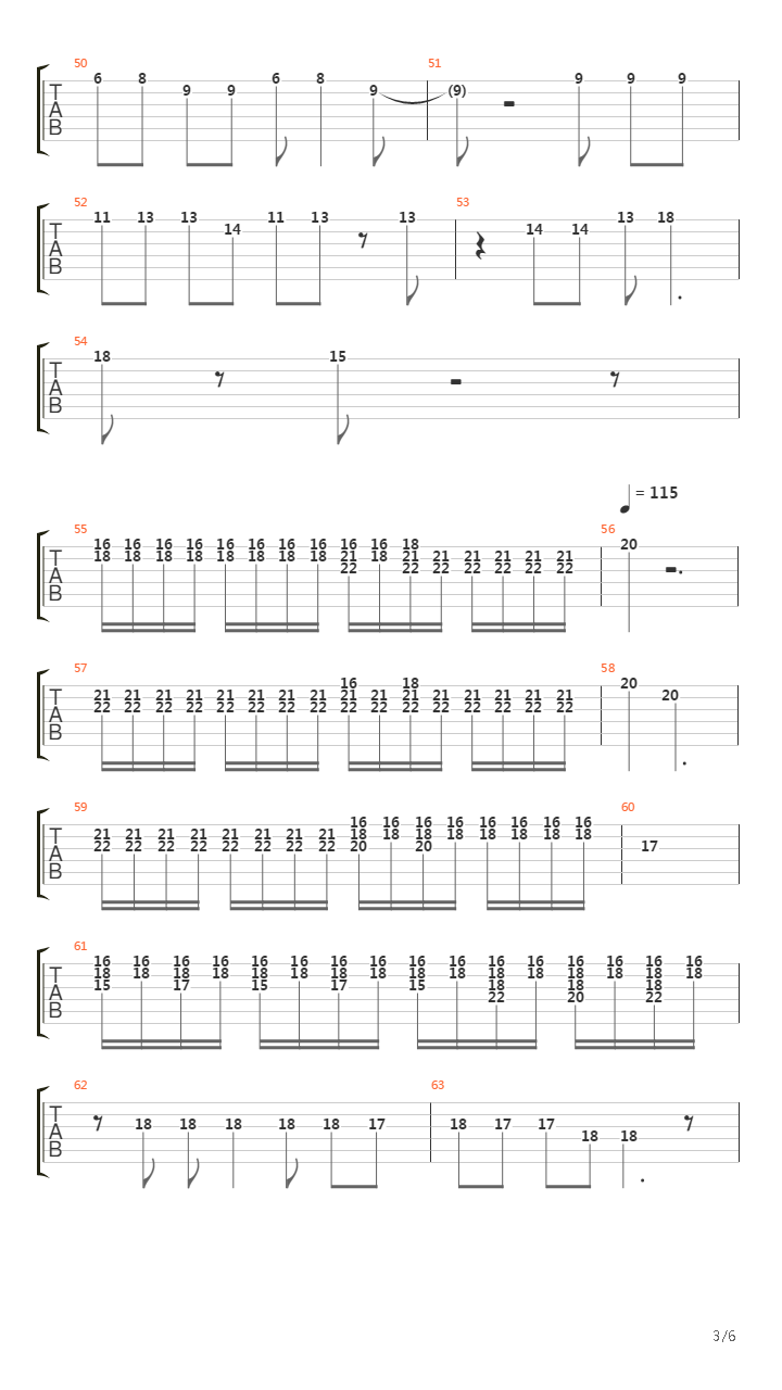 The 13th吉他谱