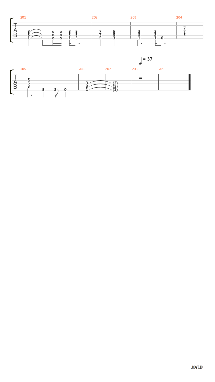 Estranged吉他谱