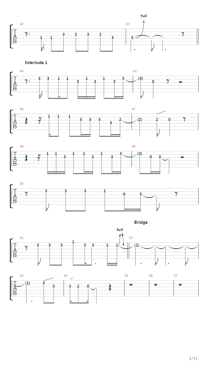 Estranged吉他谱