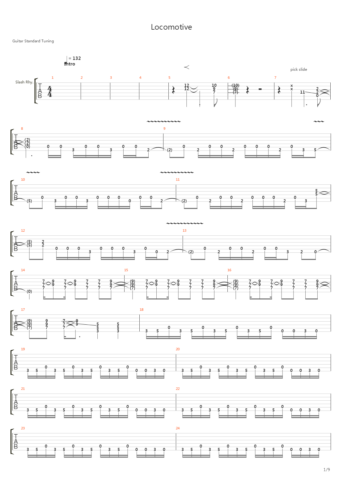 Locomotive吉他谱