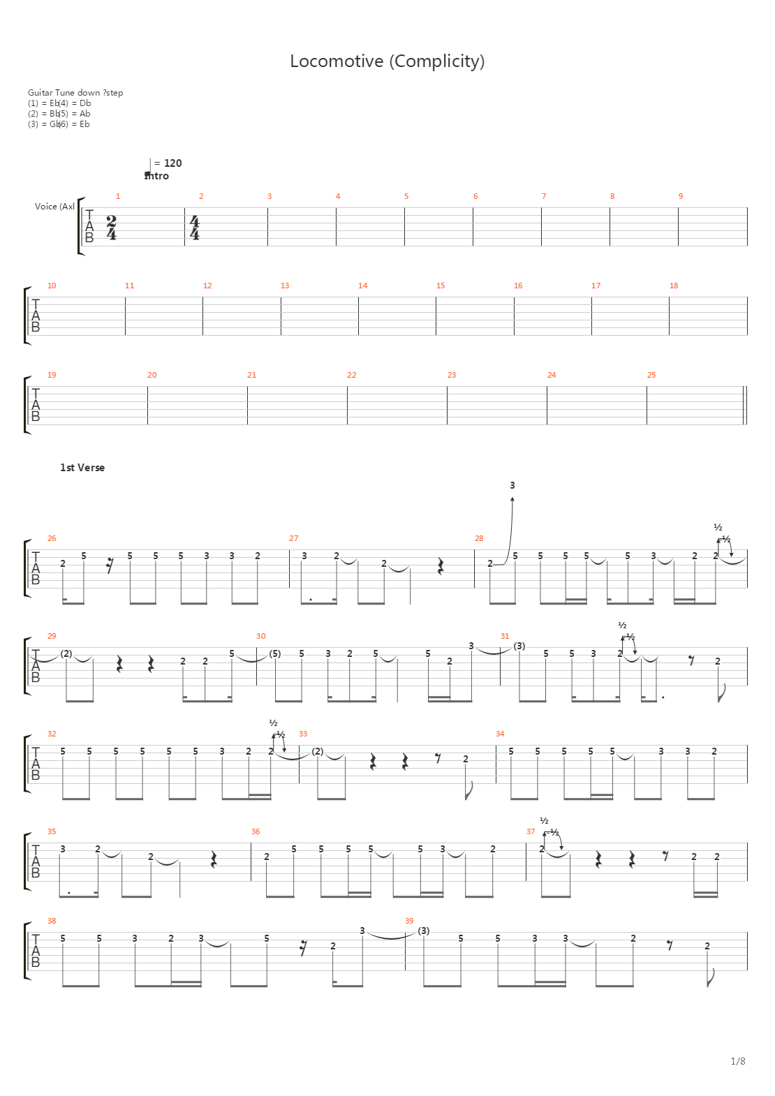 Locomotive吉他谱