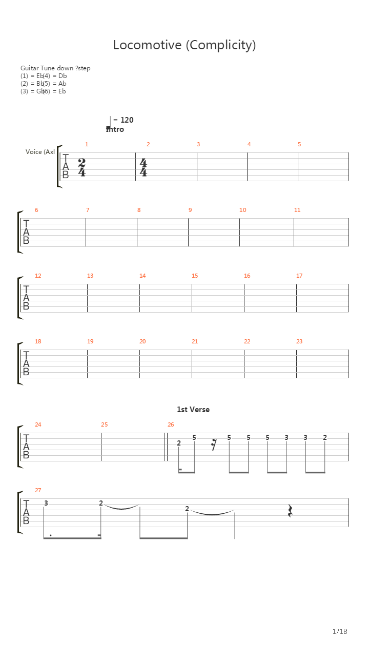 Locomotive吉他谱