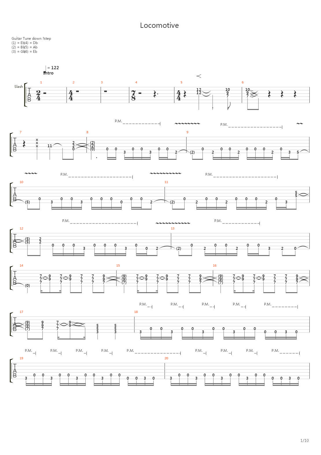 Locomotive吉他谱