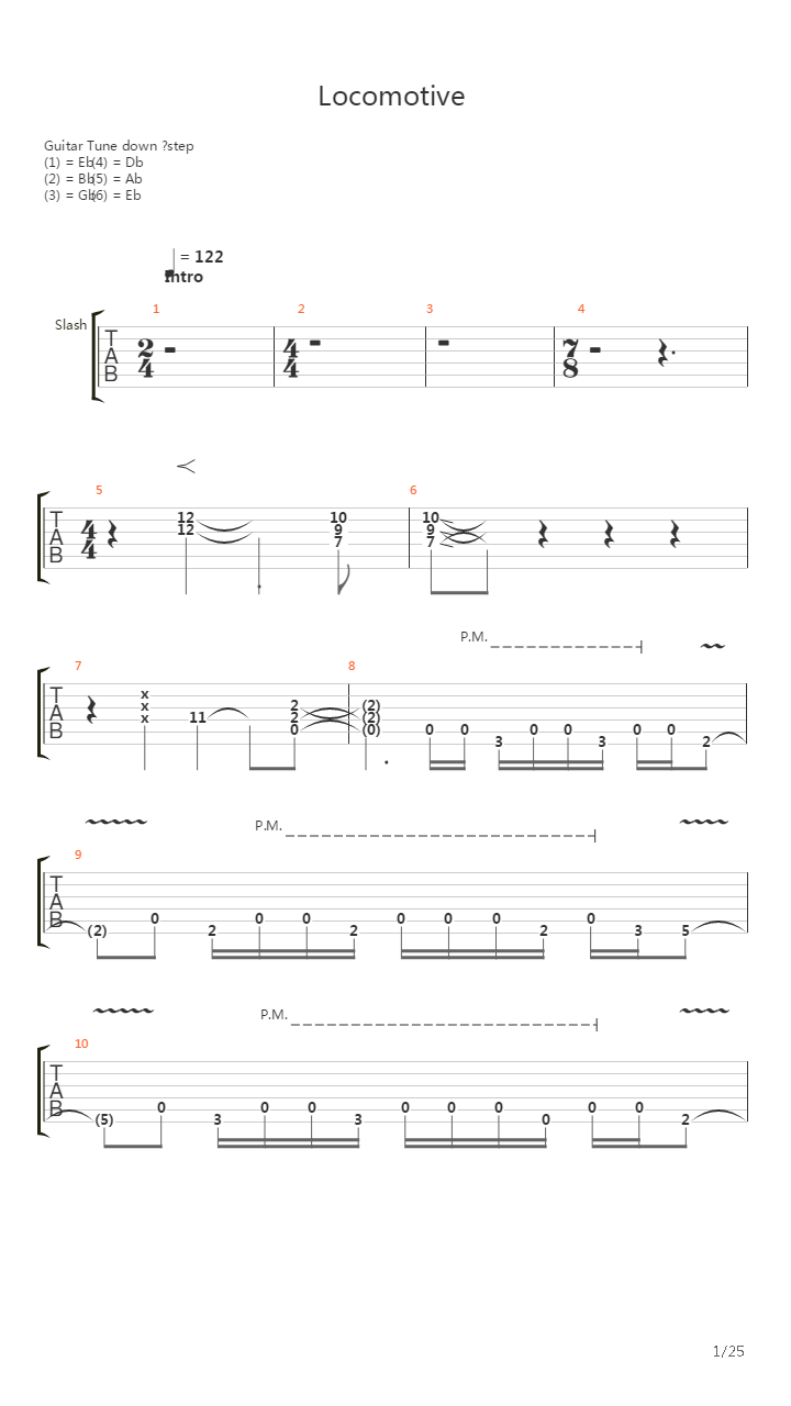 Locomotive吉他谱