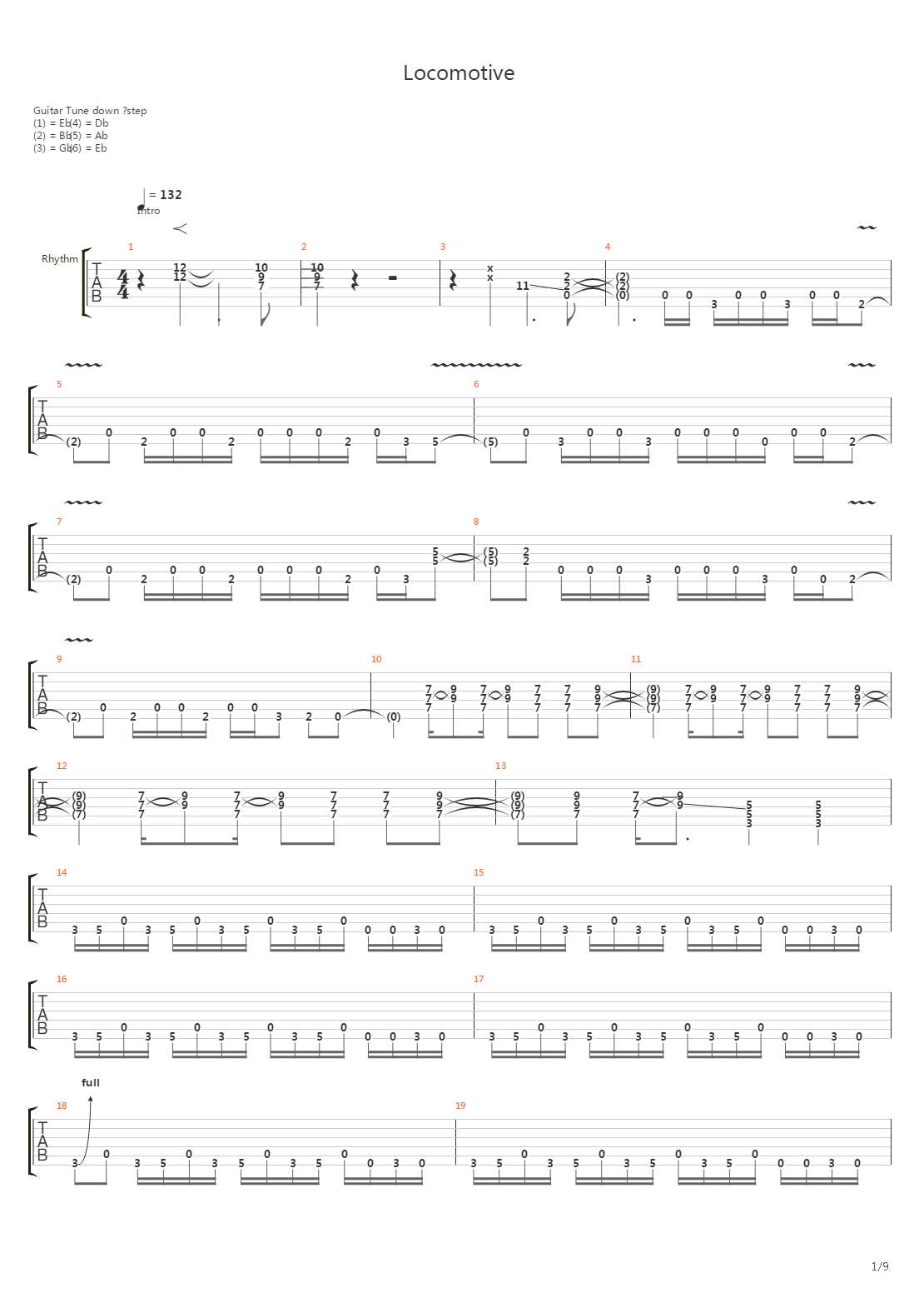 Locomotive吉他谱