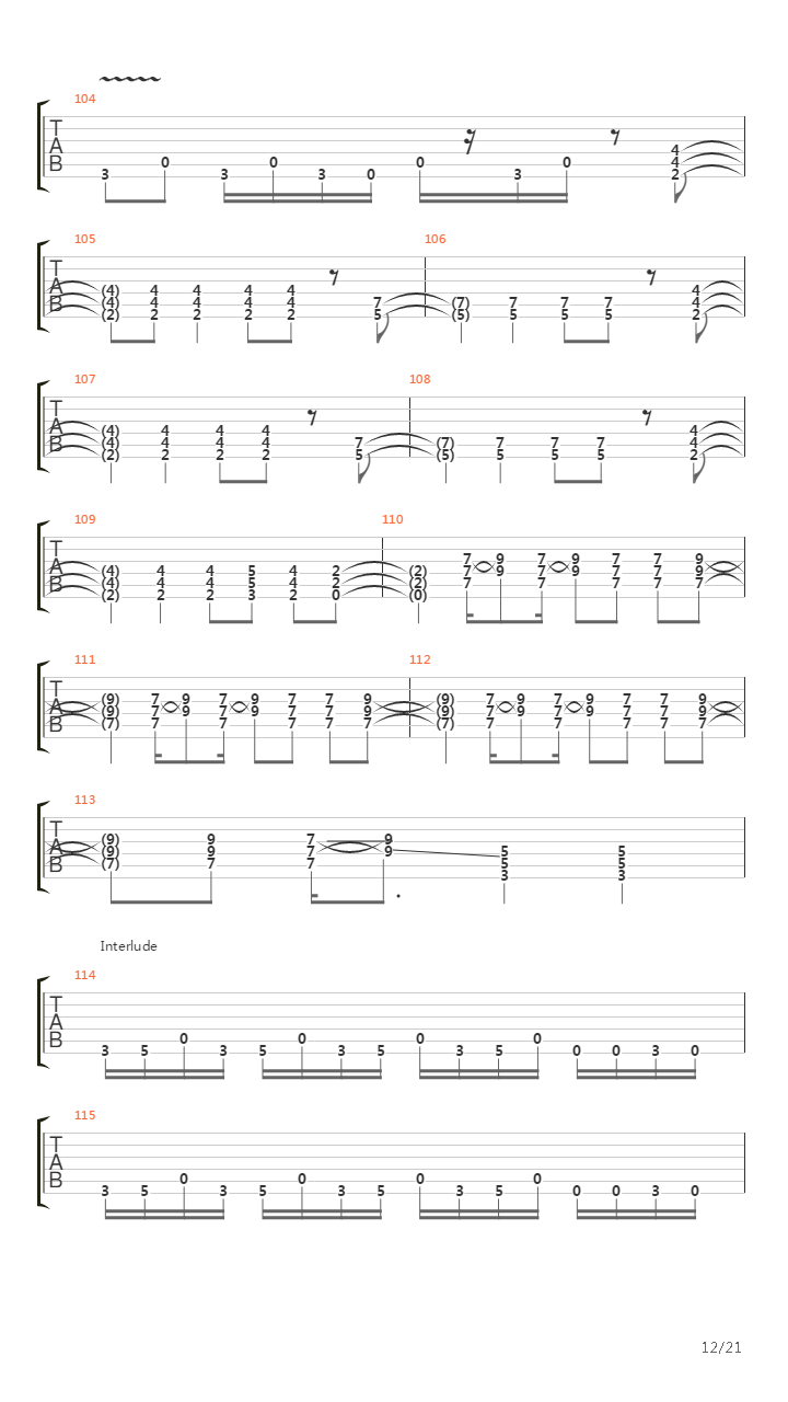 Locomotive吉他谱