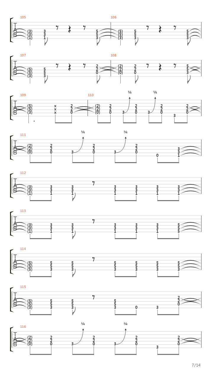 Nightrain吉他谱