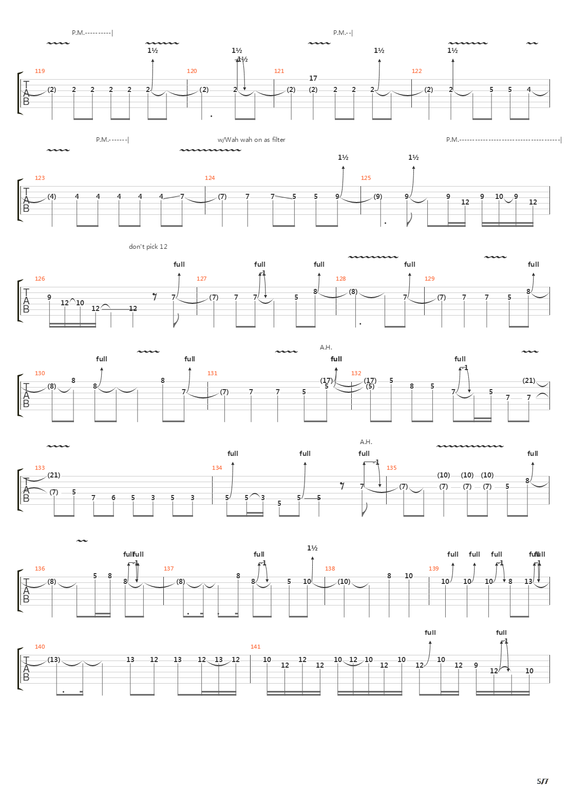 Nightrain吉他谱