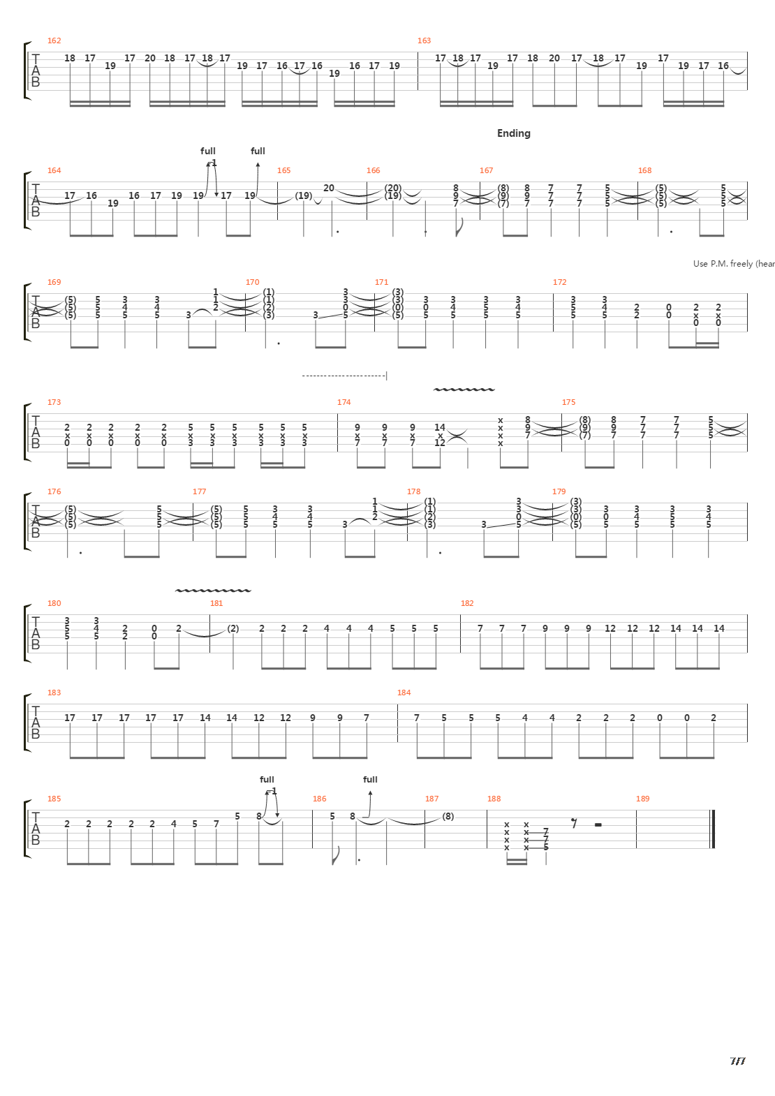 Nightrain吉他谱