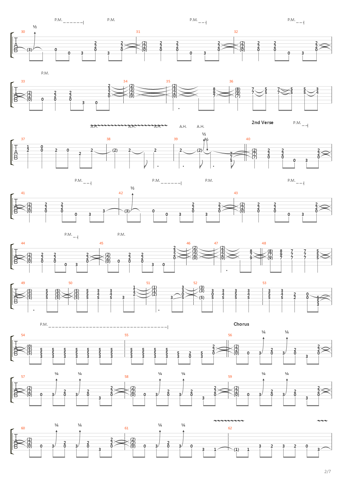 Nightrain吉他谱