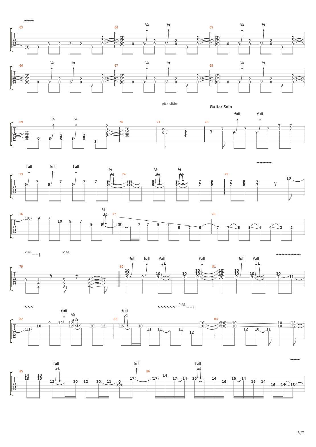 Nightrain吉他谱