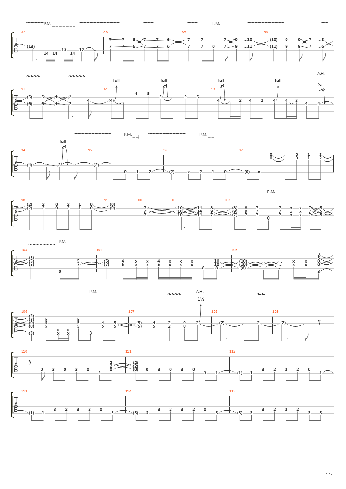 Nightrain吉他谱